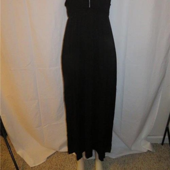 JORDAN TAYLOR BLACK STRETCH  MAXI DRESS XL - Picture 2 of 5